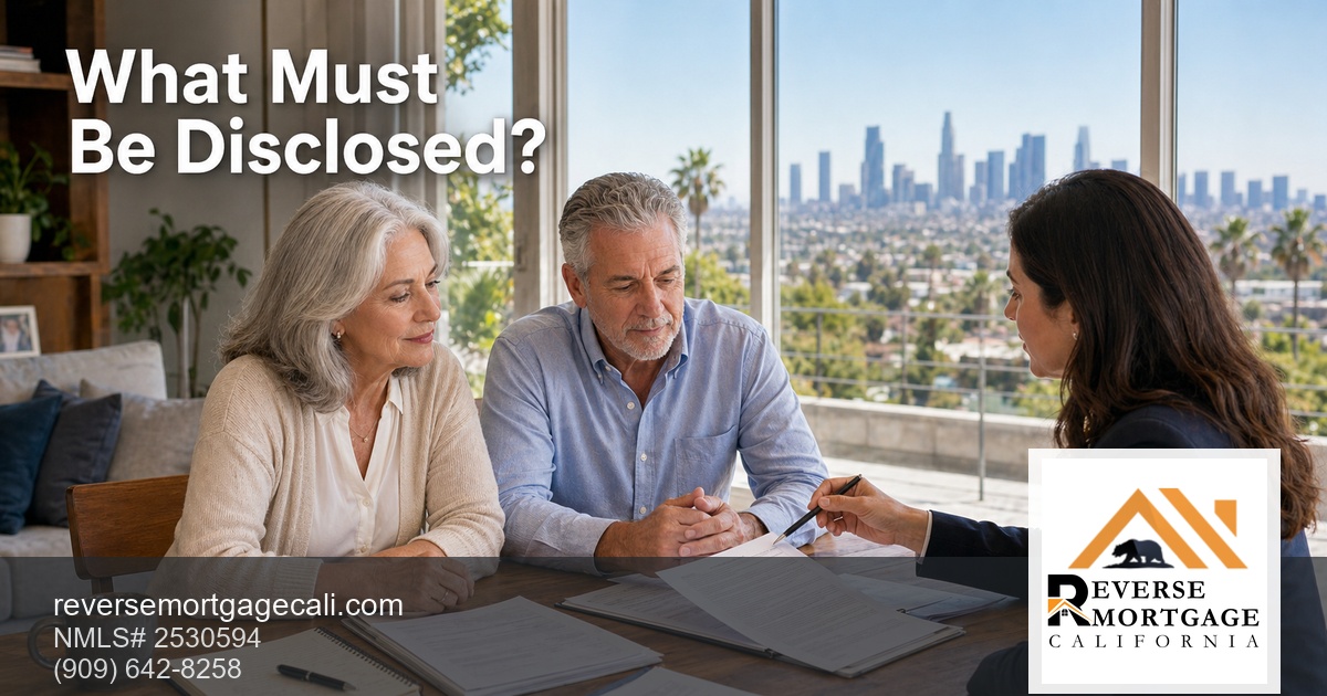 California State Reverse Mortgage Disclosure Rules (2026) — Reverse Mortgage California (California reverse mortgage disclosure)