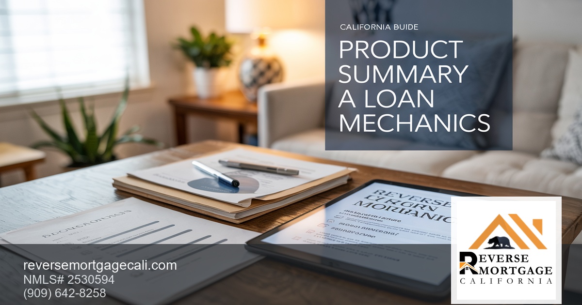 Product Summary: A Loan Mechanics Guide for California Seniors (2026) — Reverse Mortgage California (product summary how reverse mortgage works)