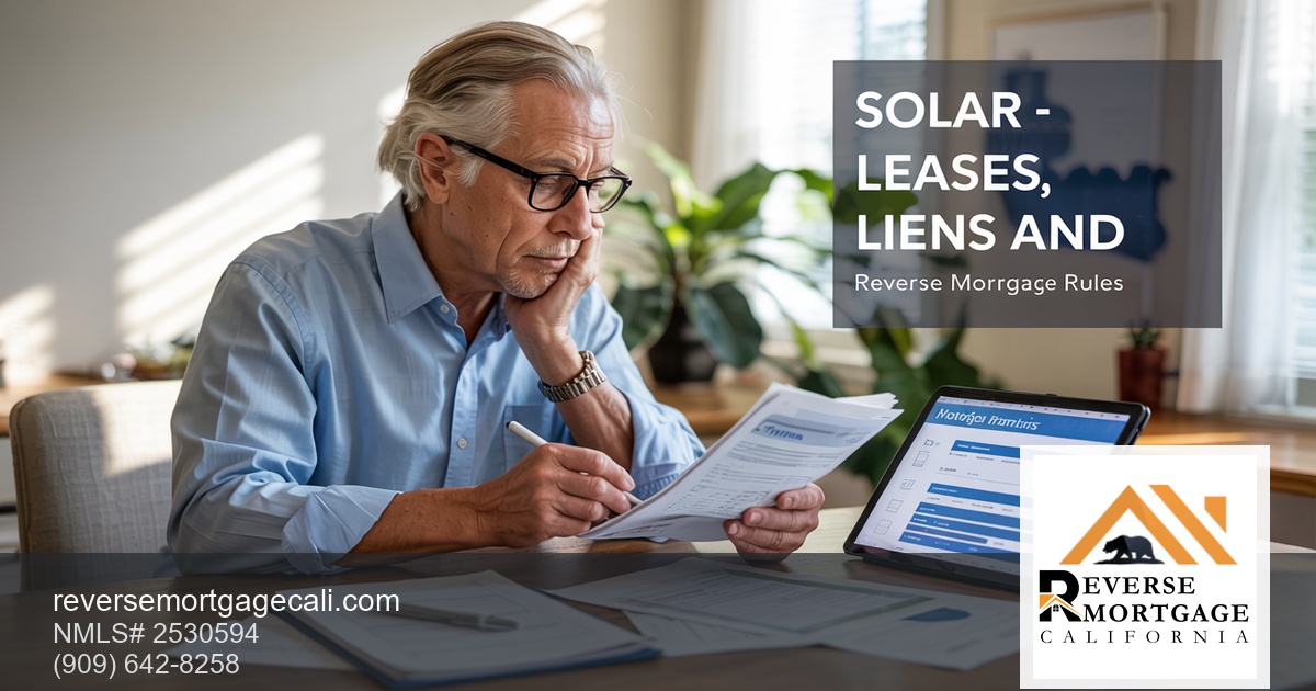 Solar - Leases, Liens, And Power Purchase Agreements: A Property Guide for California Seniors (2026) — Reverse Mortgage California (solar - leases, liens, and power purchase agreements reverse mortgage property requirements)